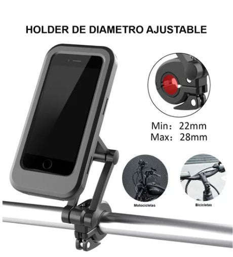 Holder de Celular para Moto o Bicicleta para Tubo