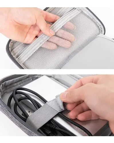 Estuche Viajero Organizador de Cables y Accesorios