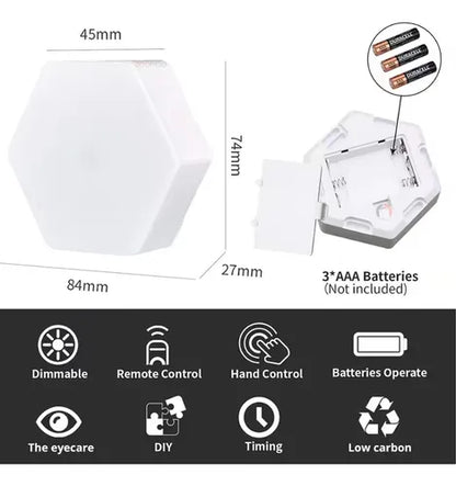 Set de 3 Bombillas Hexagonal