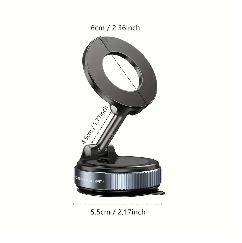 Soporte Celular Magnético con Fijación al Vacío