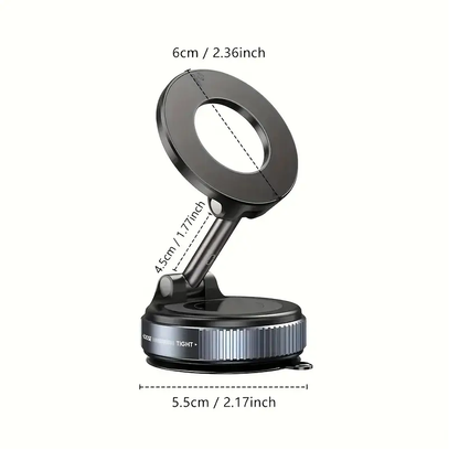 Soporte Celular Magnético con Fijación al Vacío